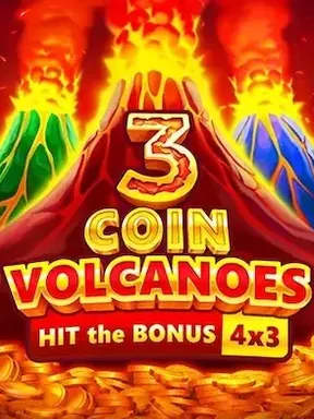3 Coin Volcanoes van Booongo