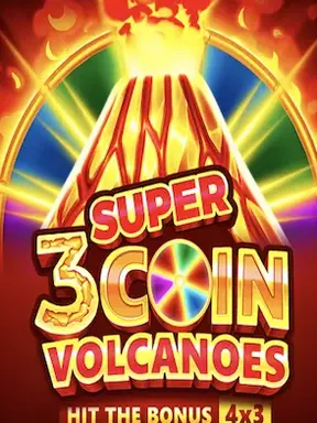 3 Super Coin Volcanoes van Booongo